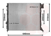 Radiateur, refroidissement du moteur 43012701 International Radiators