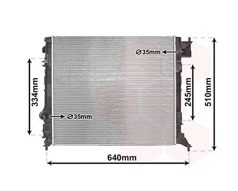 Radiateur, refroidissement du moteur 43012701 International Radiators