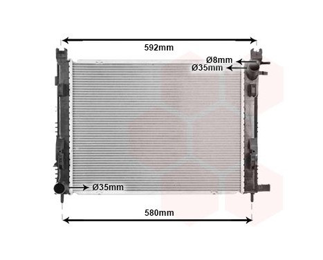 Radiateur, refroidissement du moteur 43012708 International Radiators