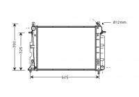 Radiateur, refroidissement du moteur 47002025 International Radiators