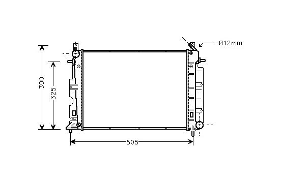 Radiateur, refroidissement du moteur 47002025 International Radiators