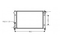 Radiateur, refroidissement du moteur 49002005 International Radiators