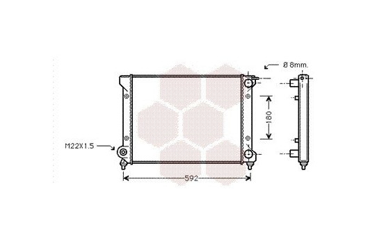 Radiateur, refroidissement du moteur 49002027 International Radiators, Image 2