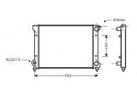 Radiateur, refroidissement du moteur 49002027 International Radiators