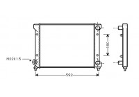 Radiateur, refroidissement du moteur 49002033 International Radiators