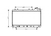 Radiateur, refroidissement du moteur 51002016 International Radiators