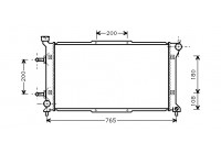 Radiateur, refroidissement du moteur 51002037 International Radiators