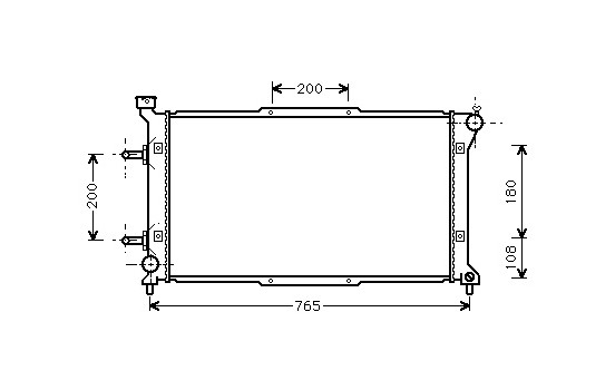 Radiateur, refroidissement du moteur 51002037 International Radiators