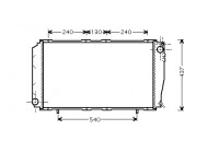 Radiateur, refroidissement du moteur 51002043 International Radiators