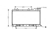 Radiateur, refroidissement du moteur 51002048 International Radiators