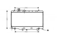 Radiateur, refroidissement du moteur 51002052 International Radiators