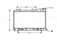 Radiateur, refroidissement du moteur 51002054 International Radiators