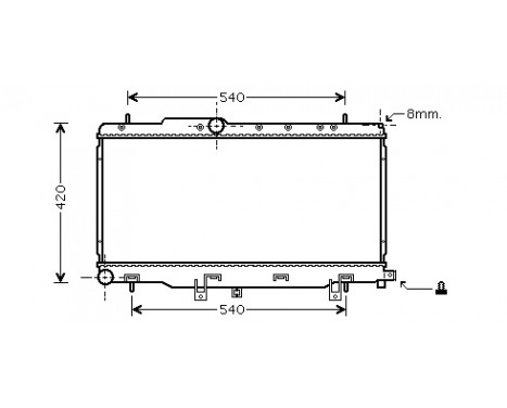 Radiateur, refroidissement du moteur 51002057 International Radiators