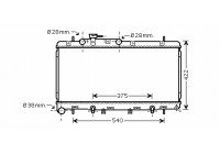 Radiateur, refroidissement du moteur 51002059 International Radiators