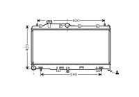 Radiateur, refroidissement du moteur 51002065 International Radiators