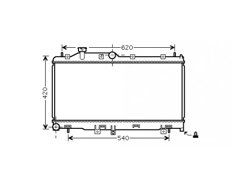 Radiateur, refroidissement du moteur 51002065 International Radiators