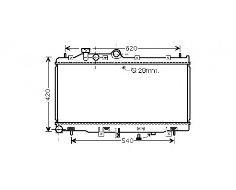 Radiateur, refroidissement du moteur 51002079 International Radiators