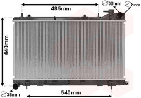 Radiateur, refroidissement du moteur 51002103 International Radiators