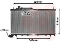 Radiateur, refroidissement du moteur 51002105 International Radiators