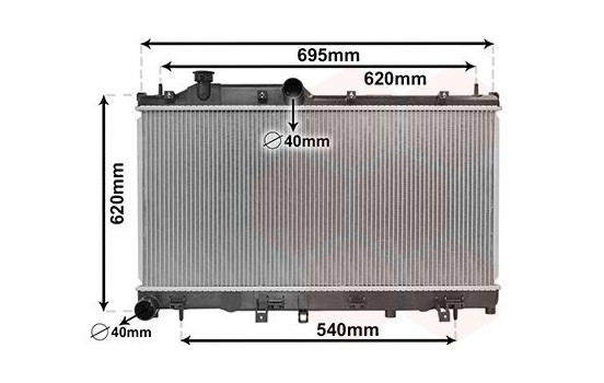 Radiateur, refroidissement du moteur 51002110 International Radiators