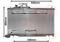 Radiateur, refroidissement du moteur 51012701 International Radiators