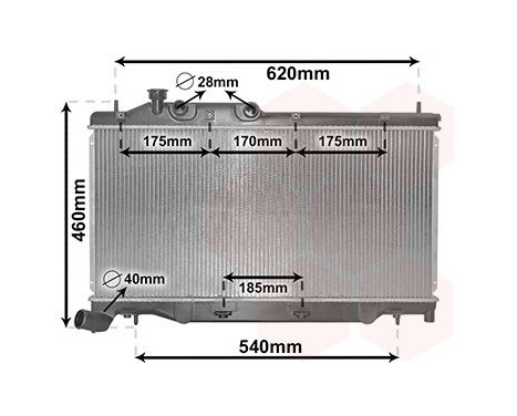 Radiateur, refroidissement du moteur 51012701 International Radiators