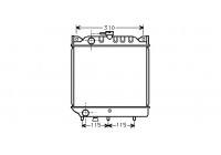 Radiateur, refroidissement du moteur 52002006 International Radiators