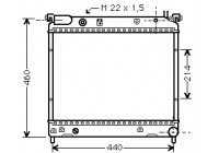 Radiateur, refroidissement du moteur 52002025 International Radiators