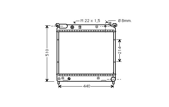 Radiateur, refroidissement du moteur 52002036 International Radiators
