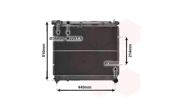 Radiateur, refroidissement du moteur 52002036 International Radiators, Image 2