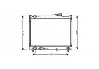 Radiateur, refroidissement du moteur 52002047 International Radiators