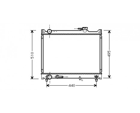 Radiateur, refroidissement du moteur 52002047 International Radiators