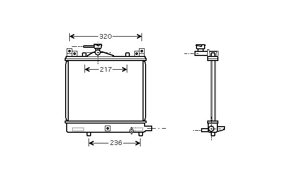 Radiateur, refroidissement du moteur 52002057 International Radiators