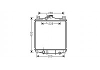 Radiateur, refroidissement du moteur 52002059 International Radiators Plus