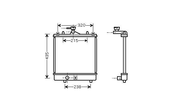 Radiateur, refroidissement du moteur 52002061 International Radiators
