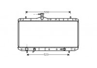 Radiateur, refroidissement du moteur 52002063 International Radiators