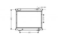 Radiateur, refroidissement du moteur 52002065 International Radiators