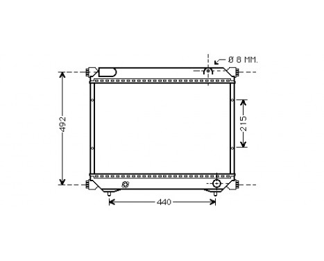 Radiateur, refroidissement du moteur 52002065 International Radiators