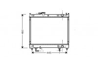Radiateur, refroidissement du moteur 52002071 International Radiators