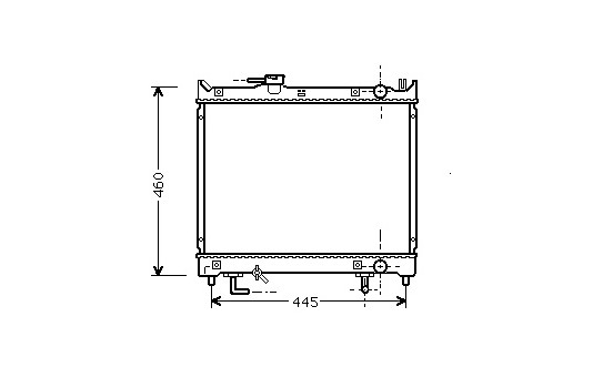 Radiateur, refroidissement du moteur 52002071 International Radiators