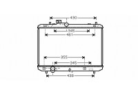 Radiateur, refroidissement du moteur 52002083 International Radiators