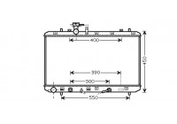 Radiateur, refroidissement du moteur 52002085 International Radiators