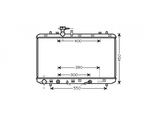 Radiateur, refroidissement du moteur 52002085 International Radiators