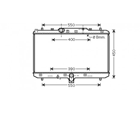 Radiateur, refroidissement du moteur 52002086 International Radiators