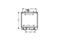 Radiateur, refroidissement du moteur 52002095 International Radiators