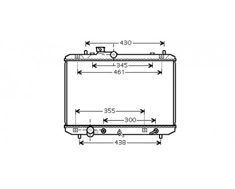 Radiateur, refroidissement du moteur 52002098 International Radiators