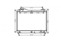 Radiateur, refroidissement du moteur 52002103 International Radiators