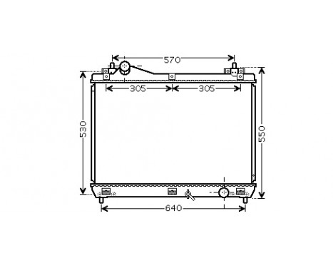 Radiateur, refroidissement du moteur 52002103 International Radiators