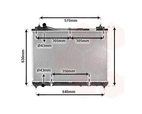 Radiateur, refroidissement du moteur 52002105 International Radiators, Image 2