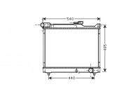 Radiateur, refroidissement du moteur 52002106 International Radiators